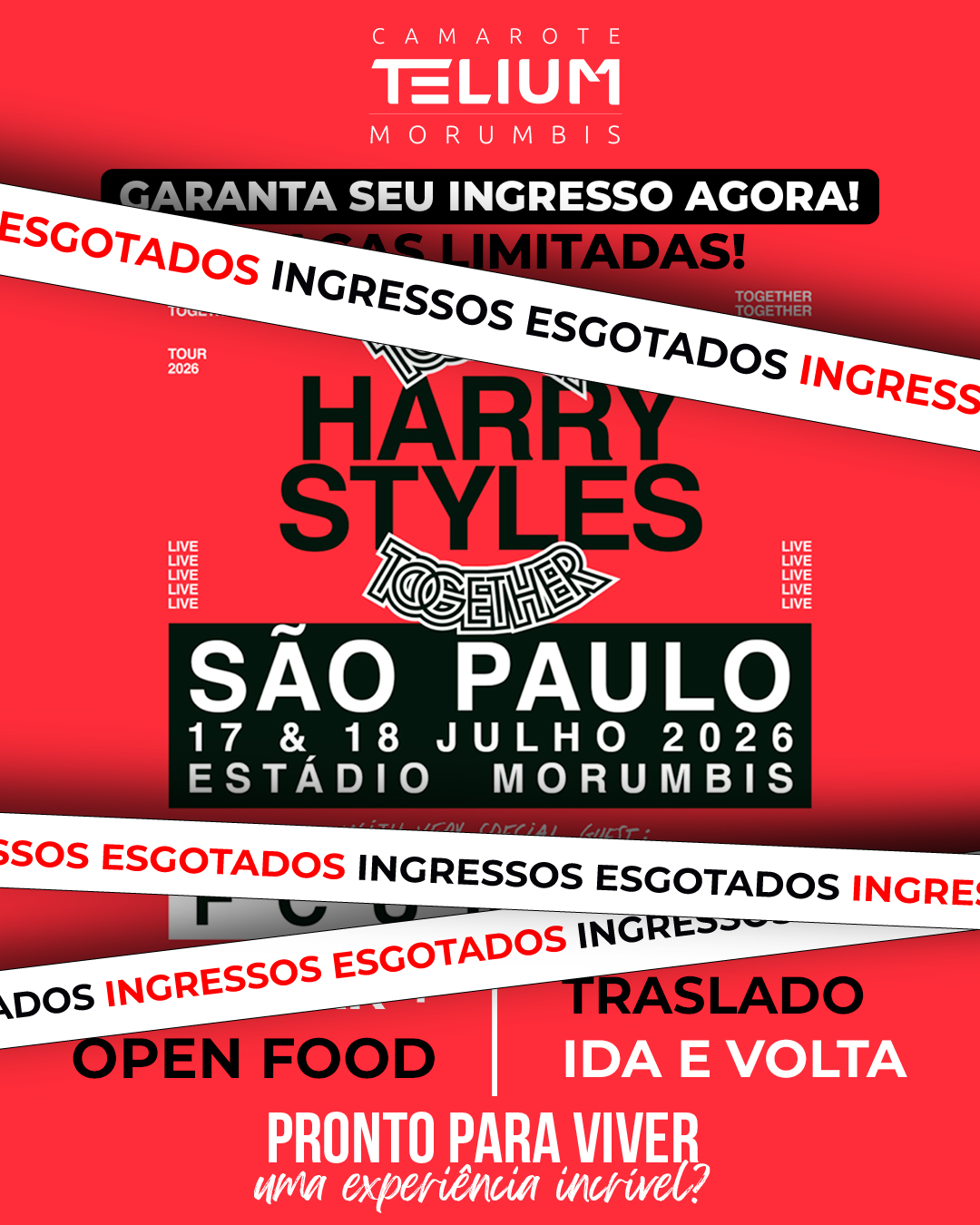 Harry Styles no Morumbis - INGRESSOS ESGOTADOS